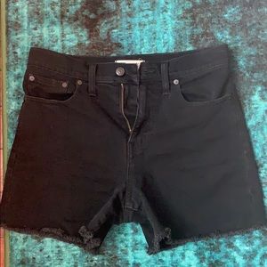 Madewell high rise denim shorts